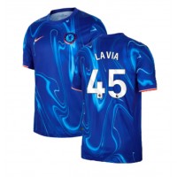 Camiseta Chelsea Romeo Lavia #45 Primera Equipación 2024-25 manga corta